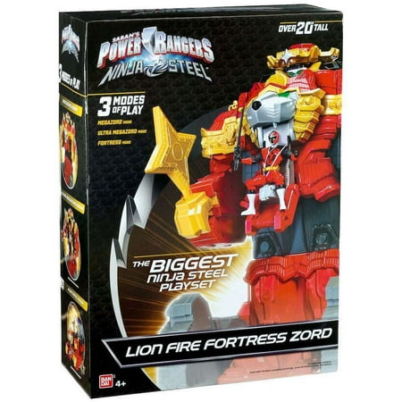 Power Rangers Ninja Steel Lion Fire Fortress Zord Playset