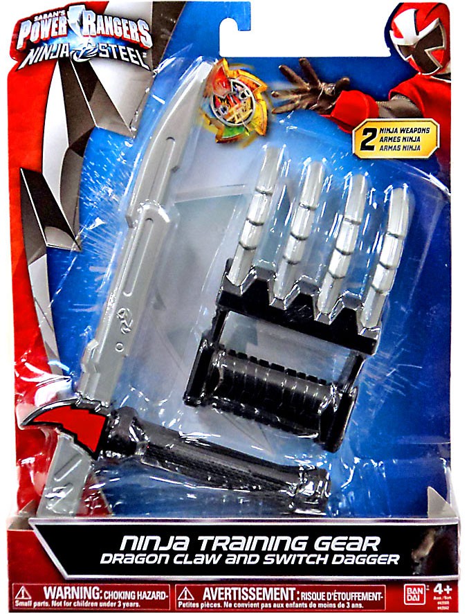Power Rangers Ninja Steel Set Addestramento Ninja: Morning Star & Drill Spike, Armi Giocattolo Morbide