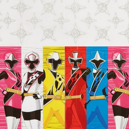 Power Rangers Ninja Steel Plastic Table Cover, 54" x 96"