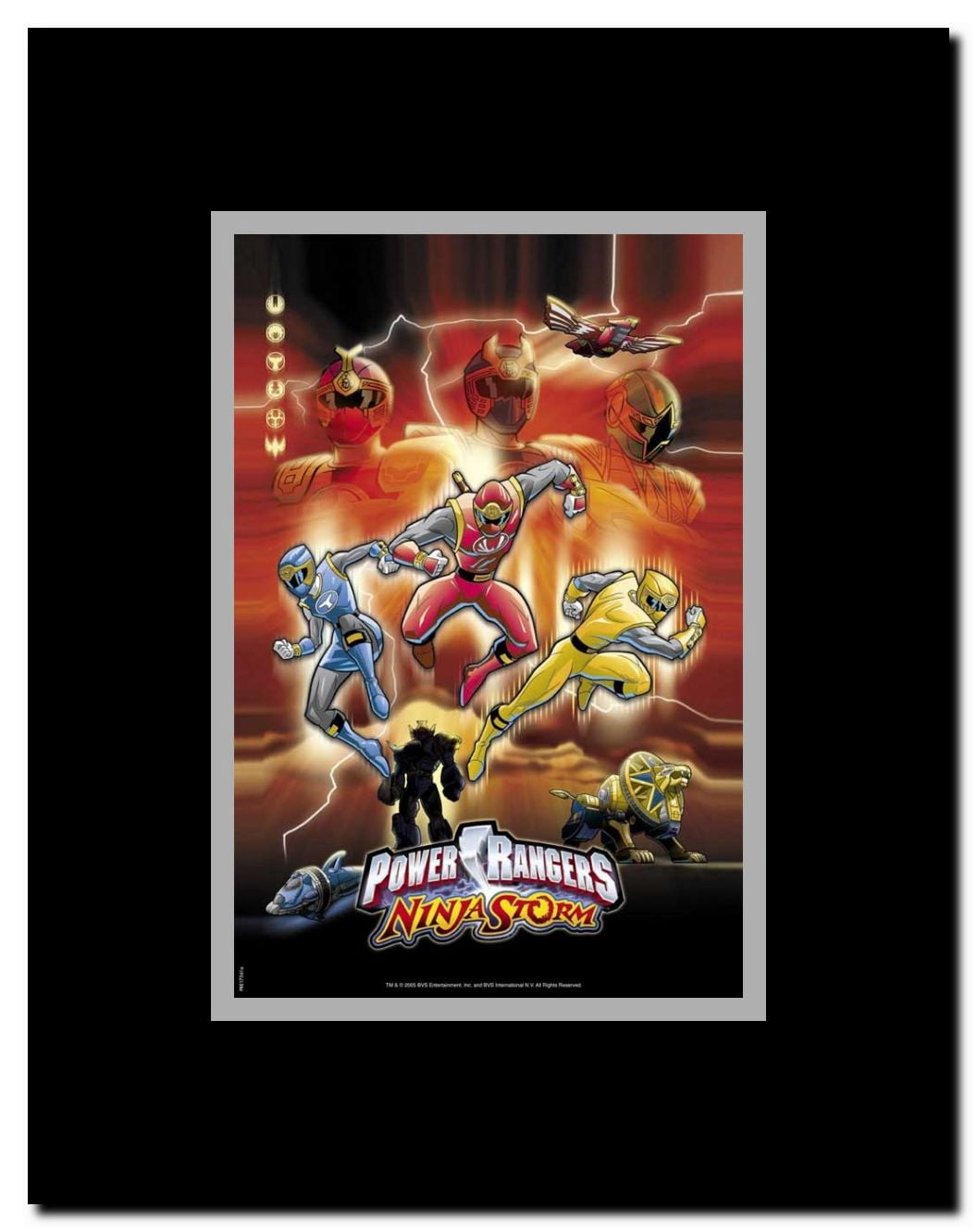 Power Rangers Ninja Storm Framed Movie Poster