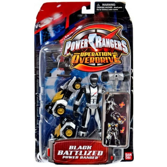 Power Rangers Operation Overdrive Black Battlized Power Ranger Action Figure