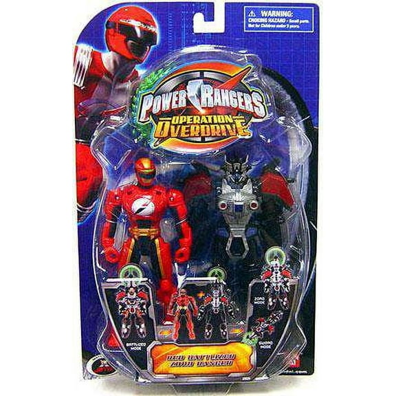 Power Rangers Operation Overdrive Red Battlized Zord Ranger Action Figure