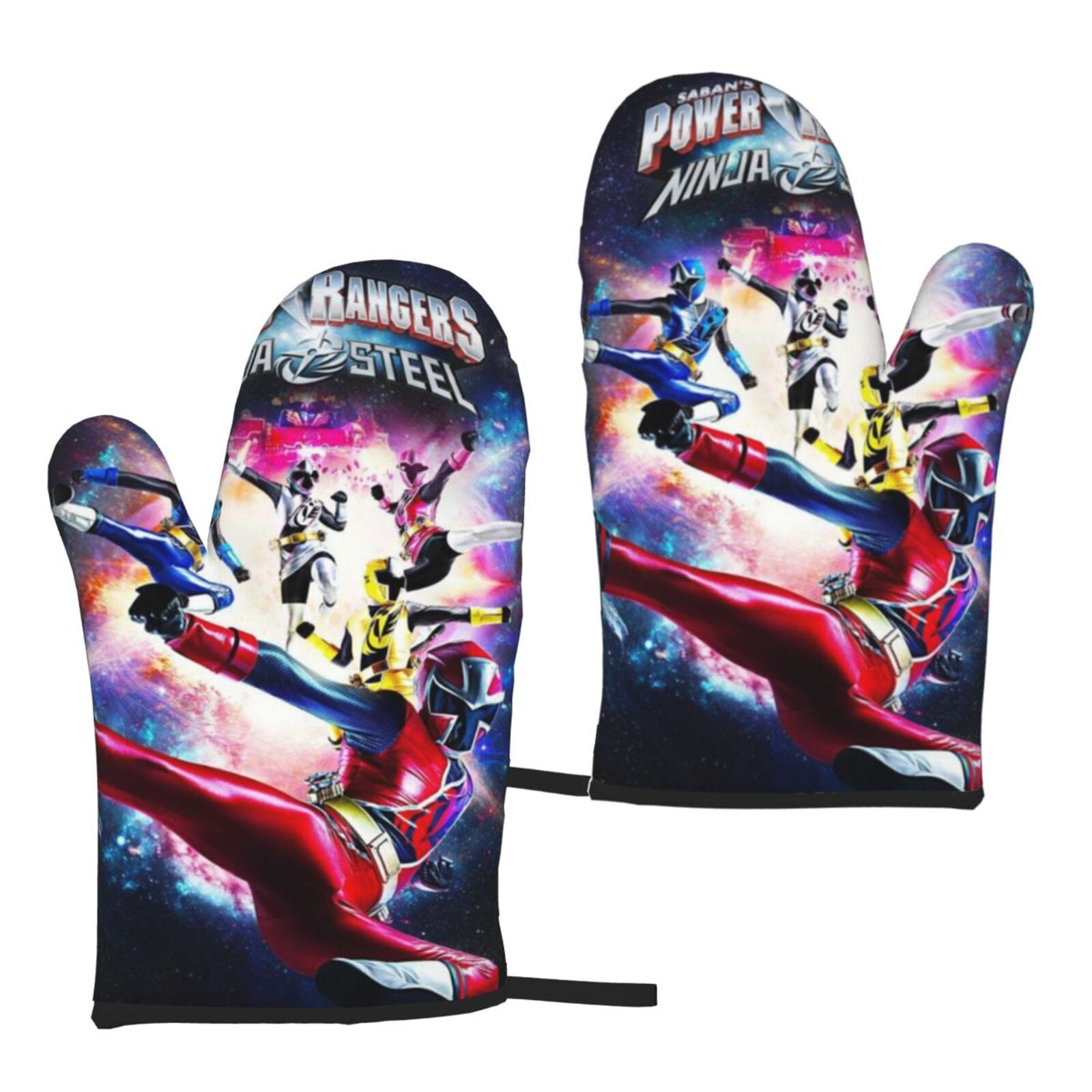 Power Rangers Oven Mitts Scald-Proof Gloves Heat Resistant Oven Gloves ...