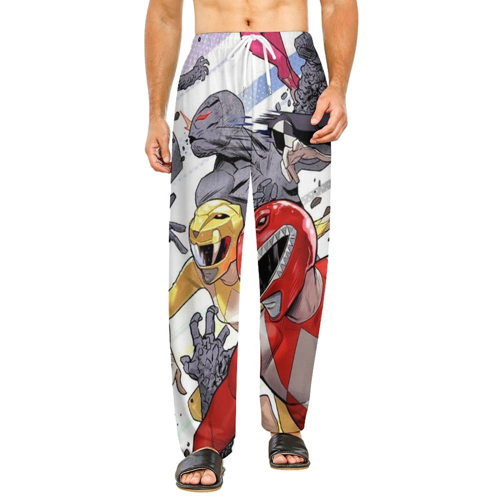 Power Rangers Pajamas Pants 3D Printing Wide Leg PJ Pant Loungewear ...