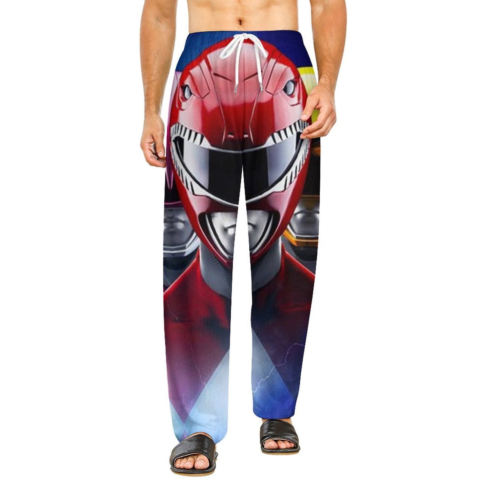 Power Ranger Pants Power Rangers Pajamas Pants 3D Printing Wide Leg PJ Pant Loungewear ...