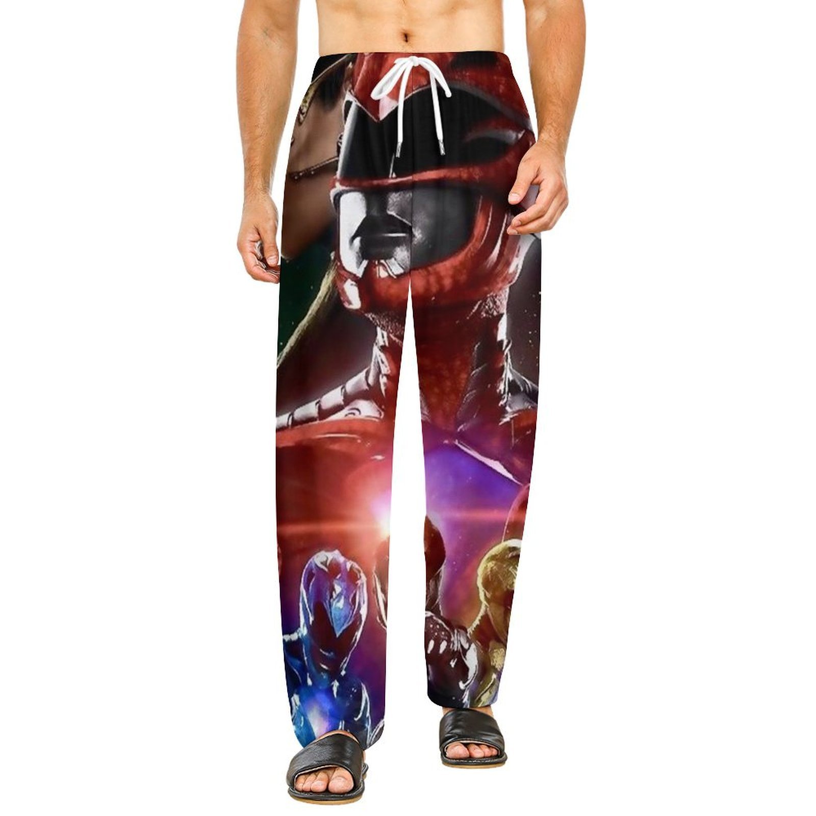 Power Ranger Pants Power Rangers Pajamas Pants 3D Printing Wide Leg PJ Pant Loungewear ...