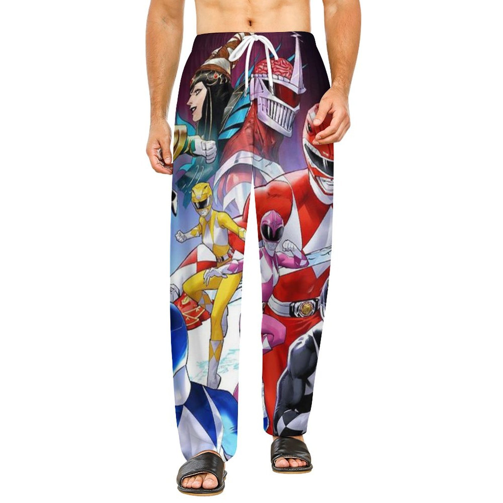 Power Rangers Pajamas Pants 3D Printing Wide Leg PJ Pant Loungewear ...