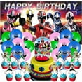 thumbnail image 1 of Power Ranger Latex Balloons Party Supplies Decor Banner Backdrop Kit Birthday Decorations, 1 of 6