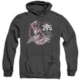 thumbnail image 1 of Power Rangers Pink 25 Adult Heather Hoodie Sweatshirt Black, 1 of 1
