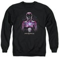 thumbnail image 1 of Power Rangers Pink Ranger Adult Crewneck Sweatshirt Black, 1 of 1