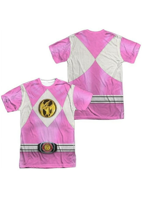 Mighty Morphin Power Rangers Pink Ranger Costume T-Shirt - Walmart.com