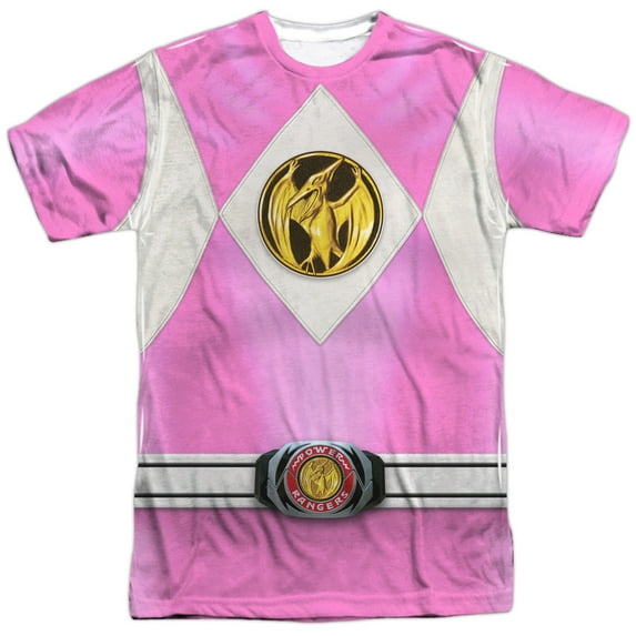 Power Rangers - Pink Ranger Emblem - Short Sleeve Shirt - Medium