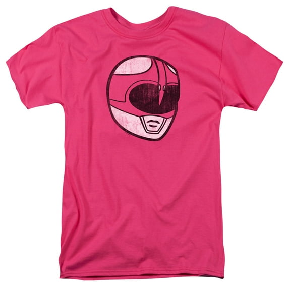 Power Rangers - Pink Ranger Mask - Short Sleeve Shirt - Small