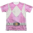 thumbnail image 1 of Power Rangers Pink Ranger Officially Licensed Faded Sublimation Adult T Shirt, 1 of 2
