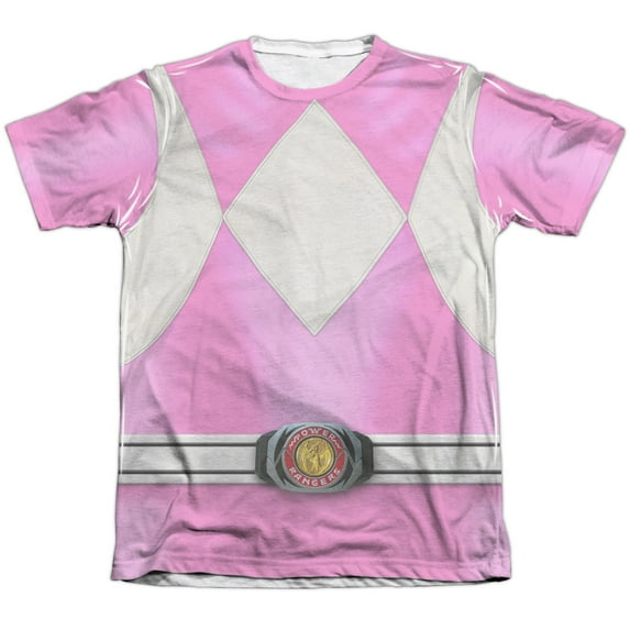 Power Rangers Pink Ranger Officially Licensed Faded Sublimation Adult T Shirt