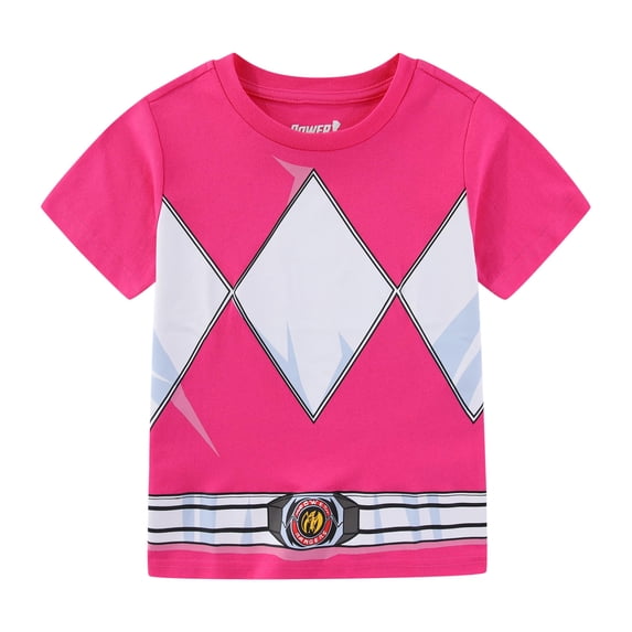 Power Rangers Pink Ranger Short Sleeve T-Shirt (Girls), Sizes 4-8