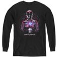 thumbnail image 1 of Power Rangers & Pink Ranger Youth Long Sleeve Tee Shirt, Black - Extra Large, 1 of 1