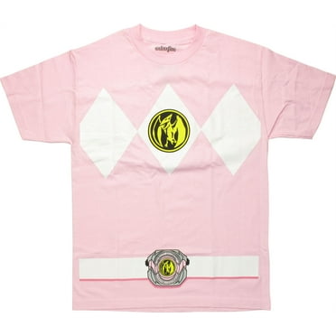 Mighty Morphin Power Rangers Pink Ranger Costume T-Shirt - Walmart.com