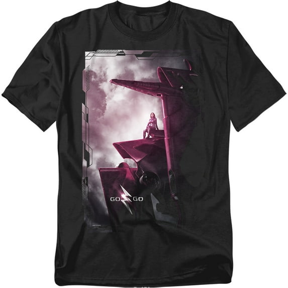 Power Rangers T-Shirt Pink Zord Poster Unisex Graphic Tee For Men & Women