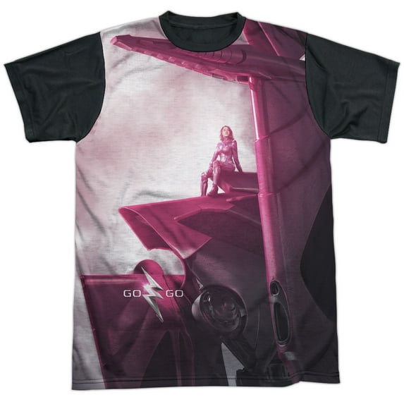 Power Rangers Pink Zord Poster Unisex Adult Halloween Costume Sublimated T Shirt