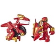 thumbnail image 1 of Power Rangers Playskool Heroes Red Ranger with Raptor Cycle Action Figures, 1 of 3