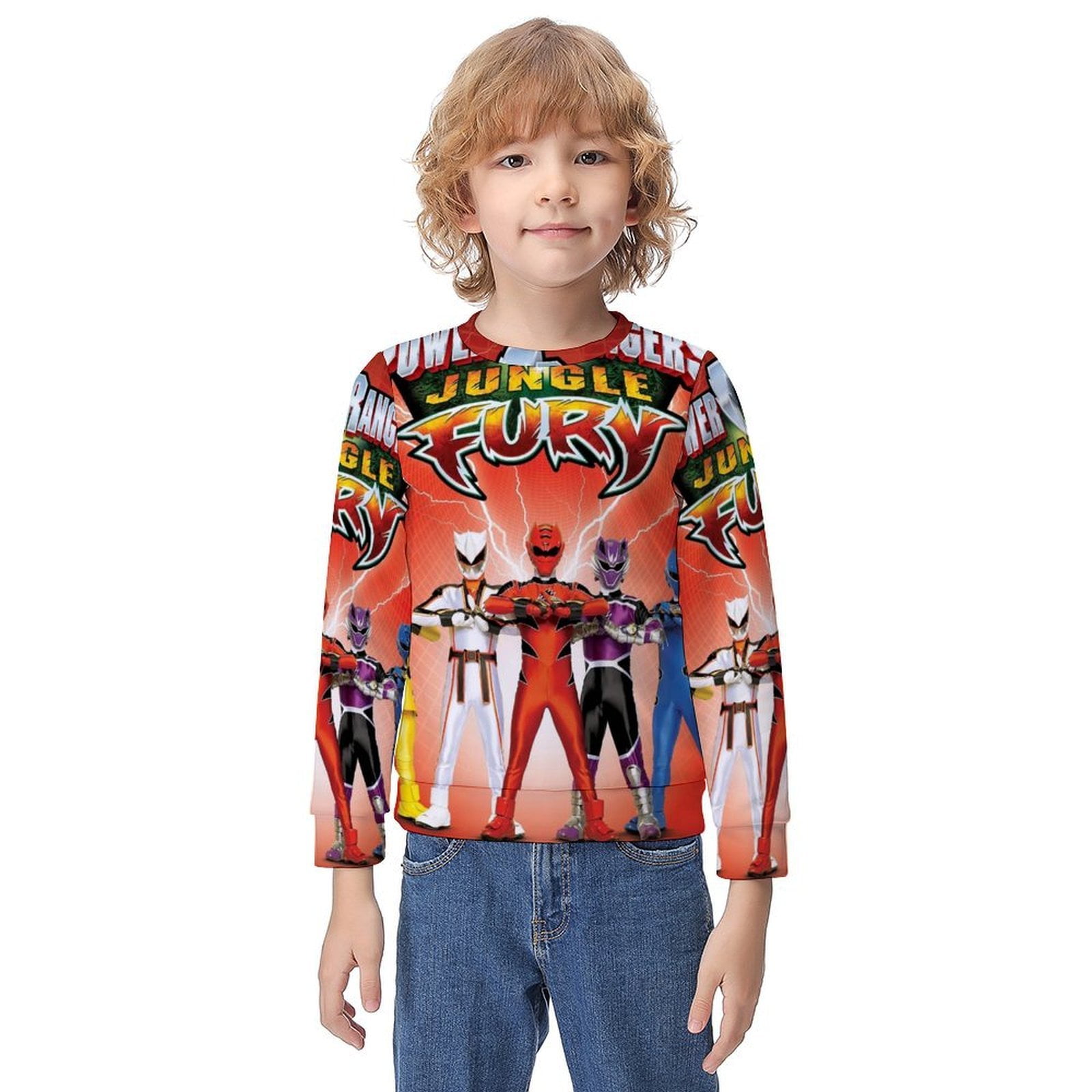 Power Rangers Poster Children Pullover Sweater Sweatshirts Fashion 3D ...