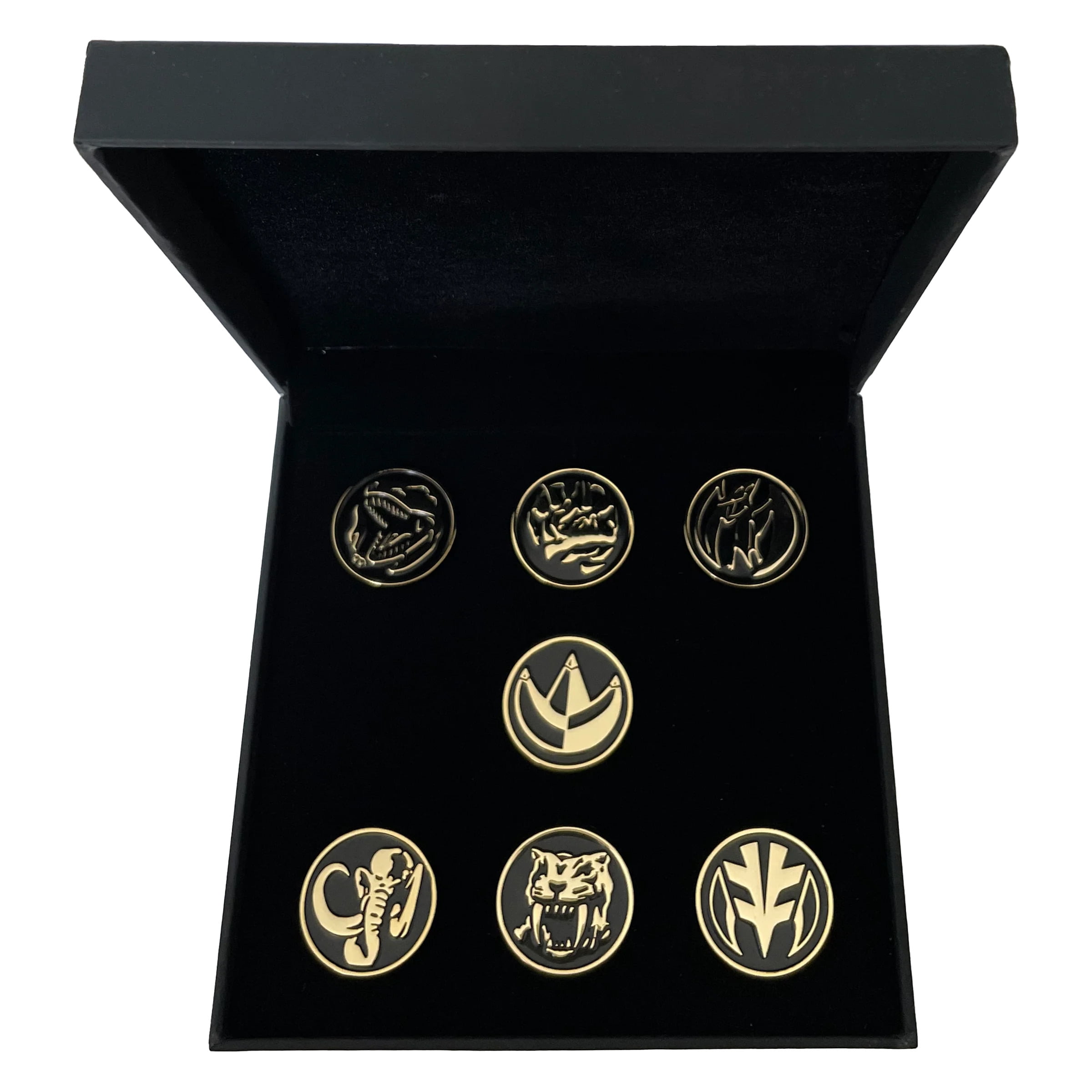 Power Rangers Power Coins 24K Gold Plated Pins Box Set (Exclusive ...