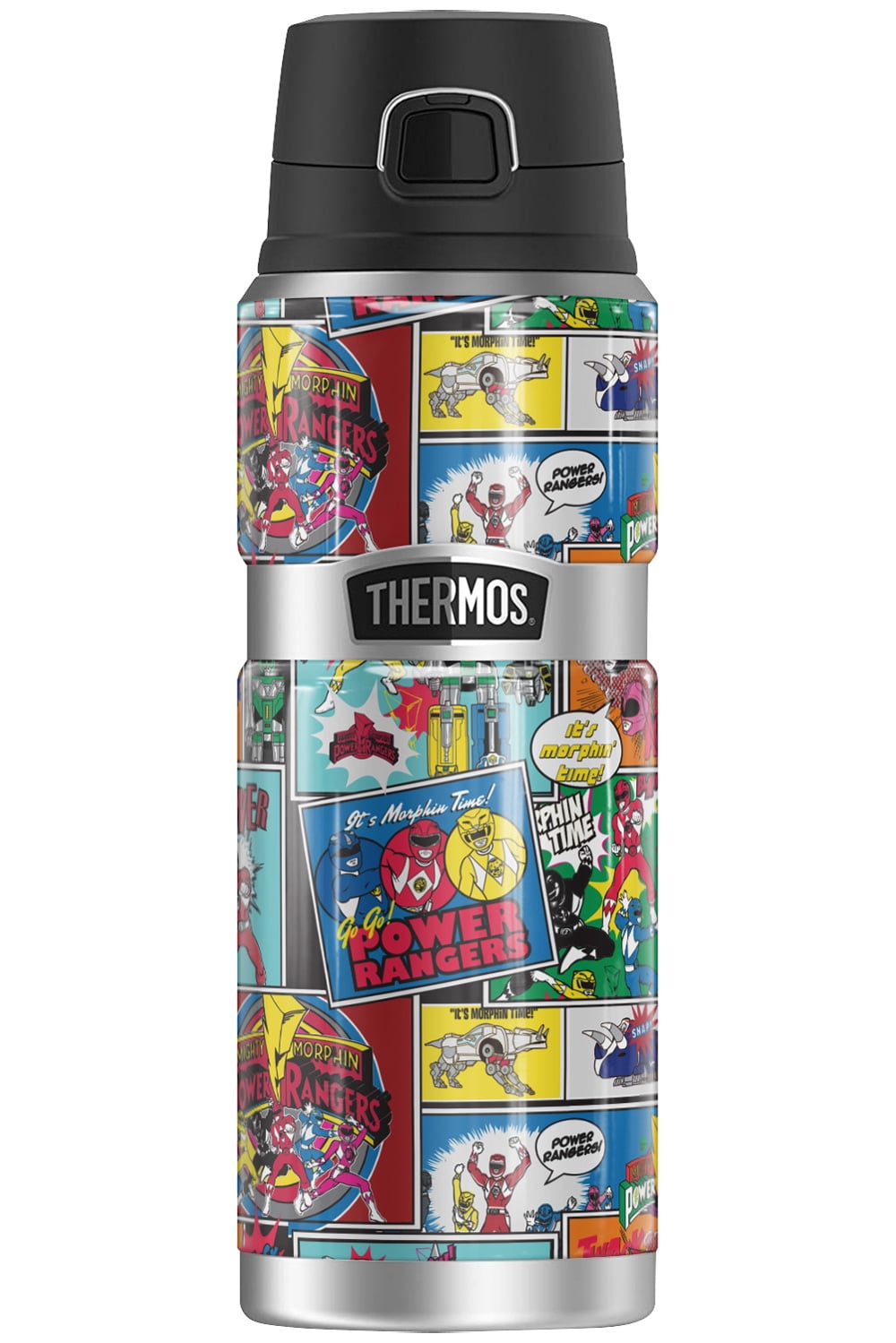 Power Rangers Power Rangers Comic Collage THERMOS STAINLESS KING ...