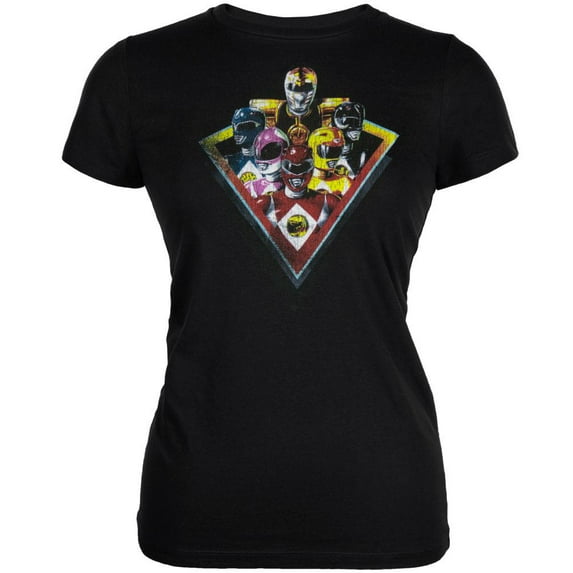 Power Rangers - Power Triangle Juniors T-Shirt - X-Large
