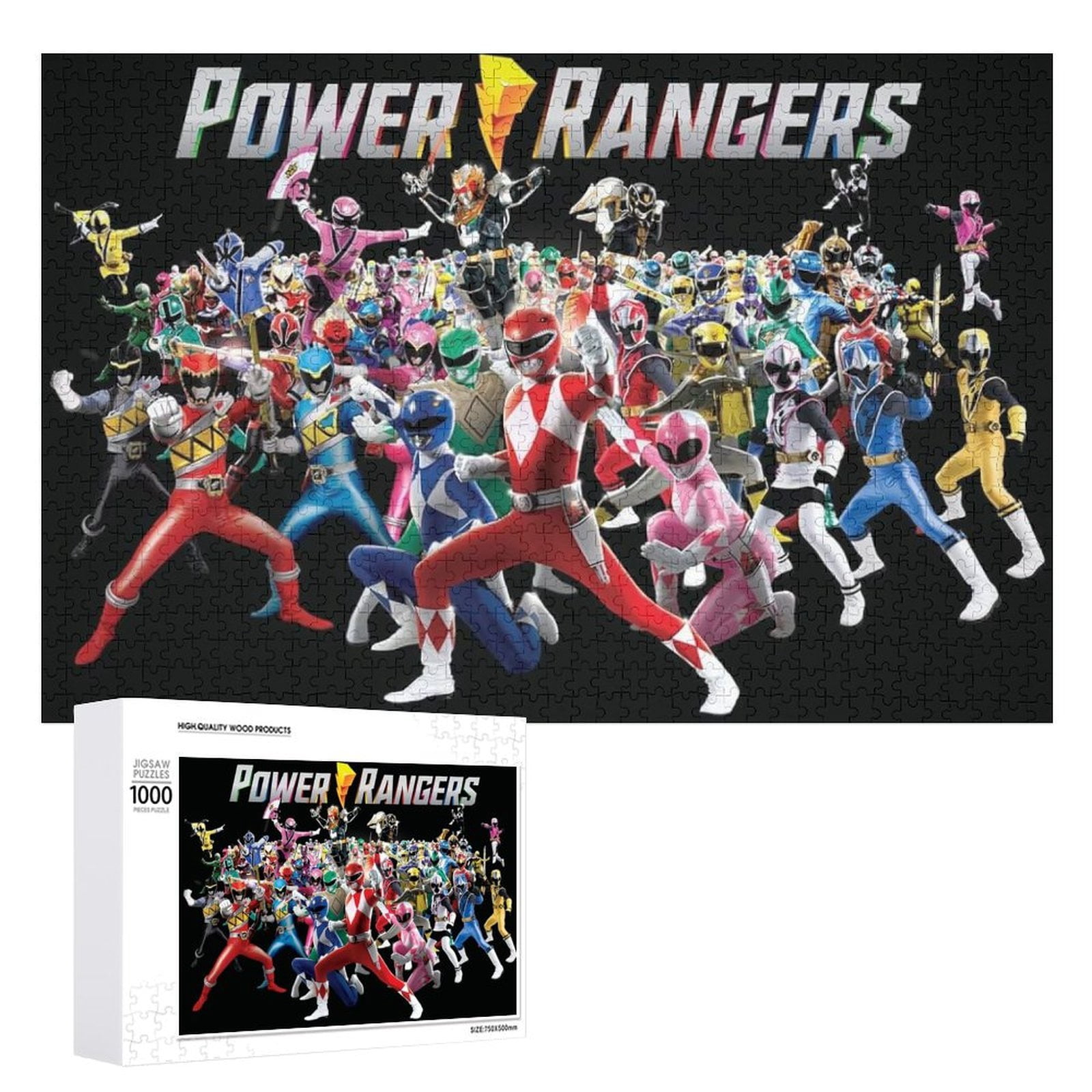 Power Ranger 25 Puzzle Power Rangers Puzzle - 1000 PCS Jigsaw Puzzle - Walmart.com