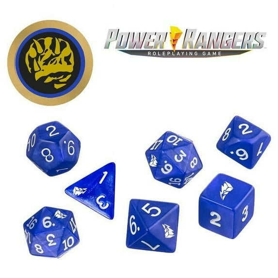 Power Rangers RPG Dice Set, Blue