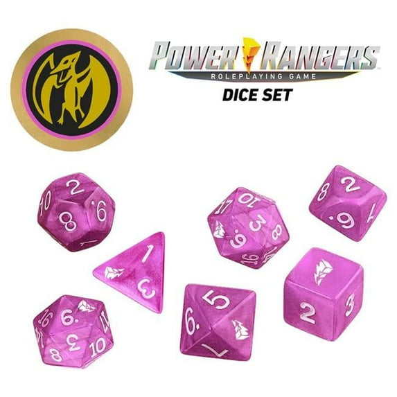 Power Rangers RPG Dice Set, Pink