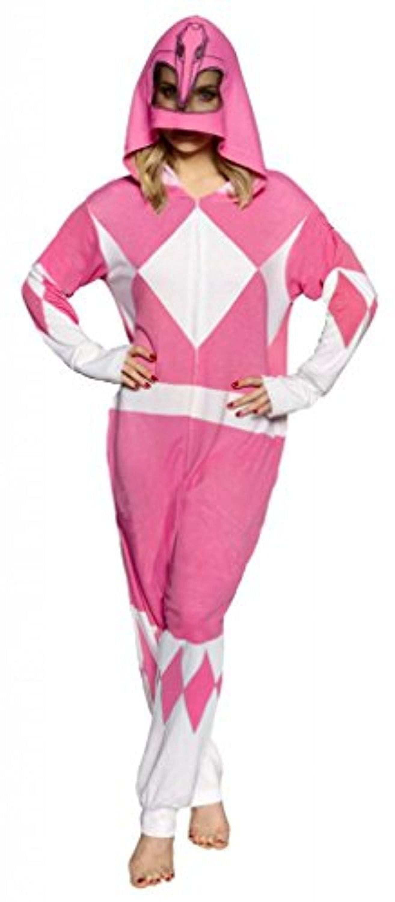 Power Rangers Ranger Adult One Piece Pajama Union Suit Walmart