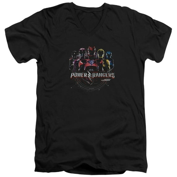 Power Rangers - Ranger Circuitry - Slim Fit V Neck Shirt - XX-Large
