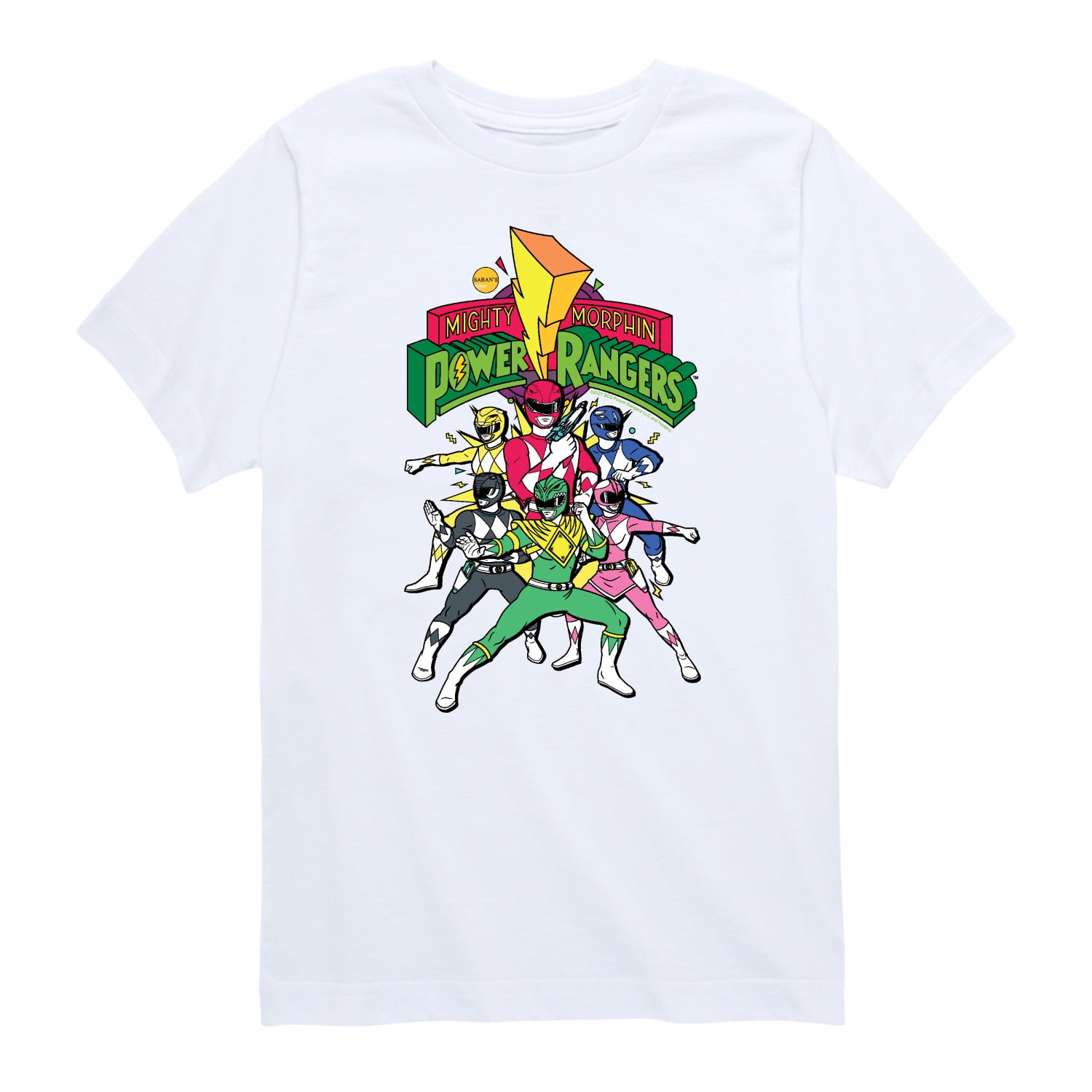 Power Rangers - Rangers Group - Boy's Short Sleeve Tee - Walmart.com
