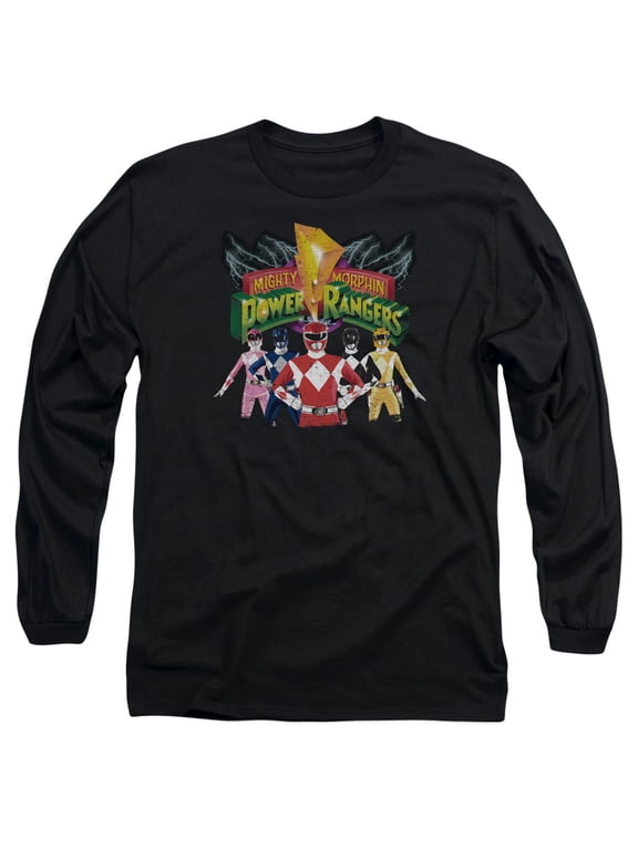 Power Rangers Men's Rangers Unite Long Sleeve Large Black