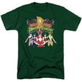 thumbnail image 1 of Power Rangers Rangers Unite Unisex Adult T Shirt, Hunter Green, Small, 1 of 6
