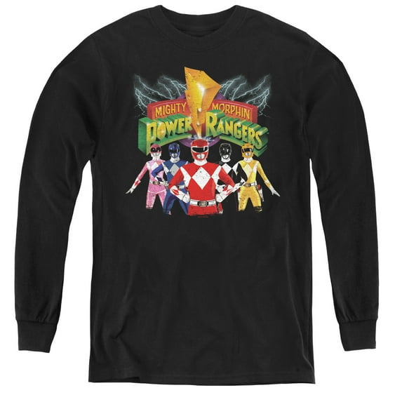 Power Rangers - Rangers Unite - Youth Long Sleeve Shirt - Medium