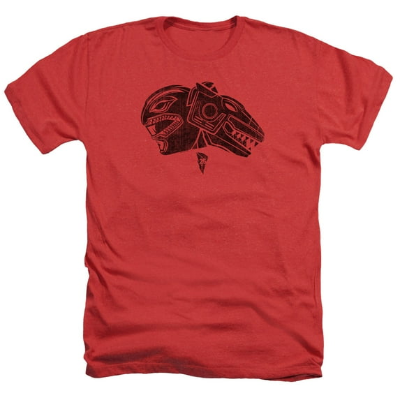 Power Rangers - Red - Heather Short Sleeve Shirt - Large