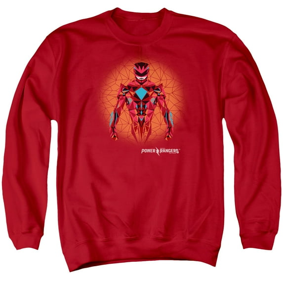 Power Rangers - Red Power Ranger Graphic - Crewneck Sweatshirt - Medium