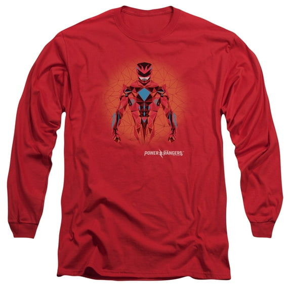 Power Rangers - Red Power Ranger Graphic - Long Sleeve Shirt - XX-Large