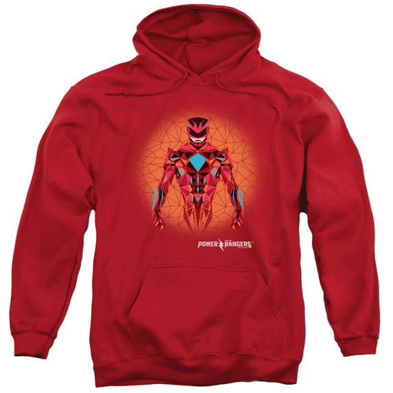 Power Rangers - Red Power Ranger Graphic - Pull-Over Hoodie - Medium