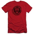 thumbnail image 1 of Power Rangers Red Ranger Adult 30/1 T-Shirt Red, 1 of 1