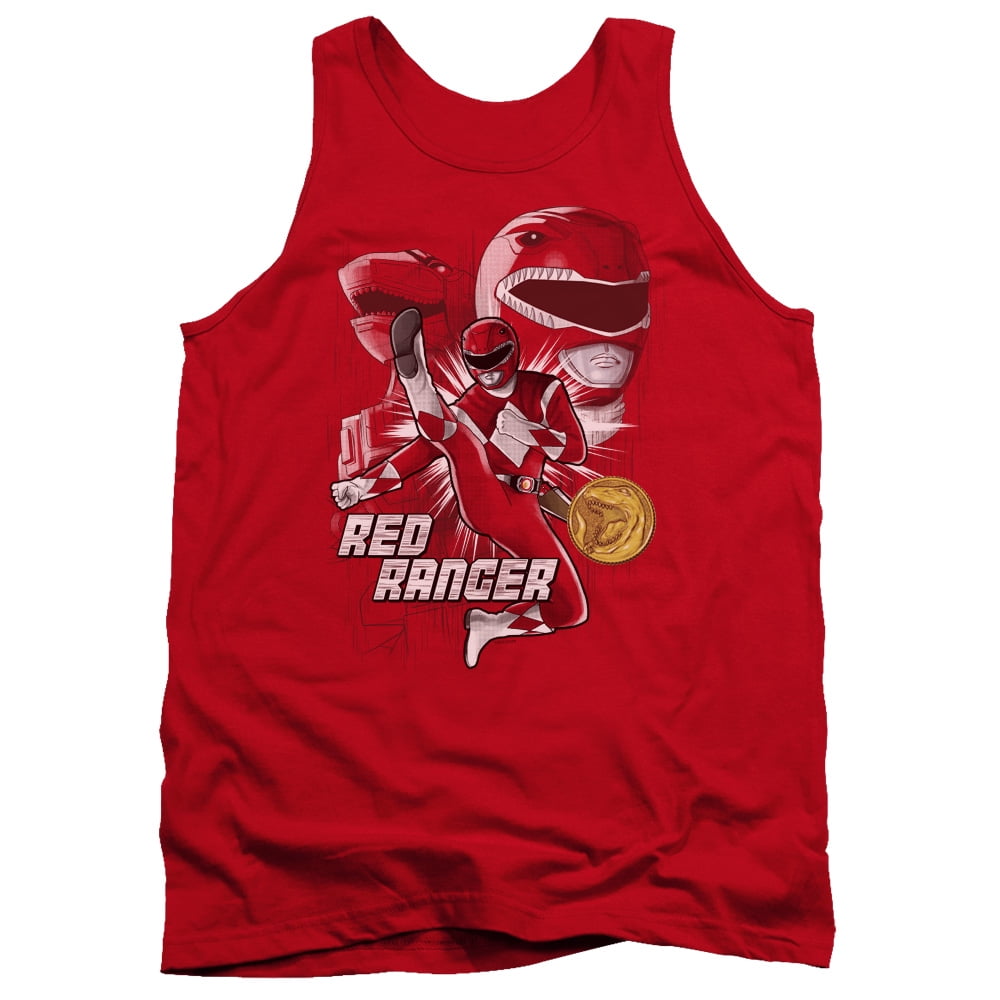 Power Rangers Red Ranger Adult Tank Top Red - Walmart.com