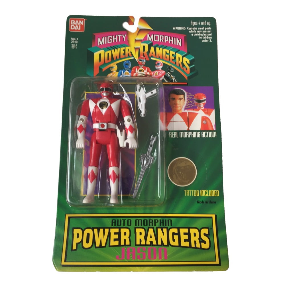 Power Ranger Red Ranger Action Figure Power Rangers Red Ranger Auto Morphin Jason Action Figure - Walmart.com