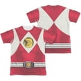 thumbnail image 1 of Power Rangers - Red Ranger Emblem (Front/Back Print) - Short Sleeve Shirt - Large, 1 of 2