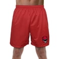 thumbnail image 1 of Power Rangers Red Ranger Helmet Mens Lined Mesh Shorts, Red, Small, 1 of 1