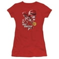 thumbnail image 1 of Power Rangers Red Ranger Junior Women's T-Shirt Sheer Red, 1 of 1