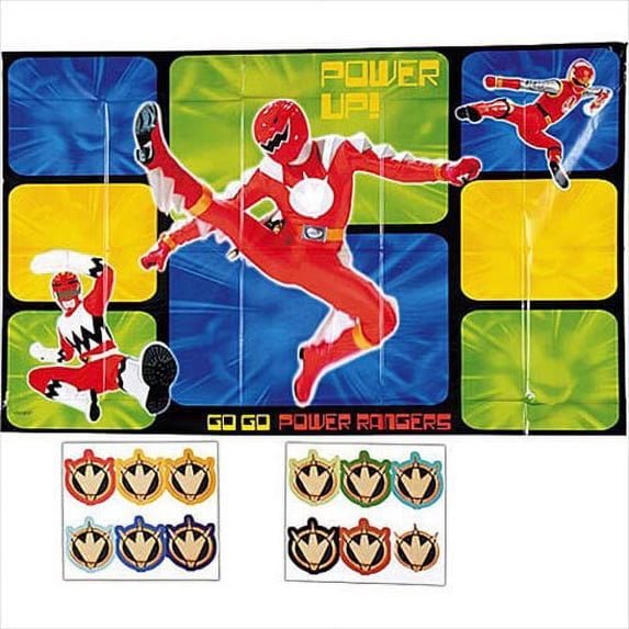 Power Rangers 'Red Ranger' Party Game Poster (1ct)
