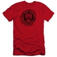 thumbnail image 1 of Power Rangers Red Ranger Premium Adult 30/1 T-Shirt Red, 1 of 1